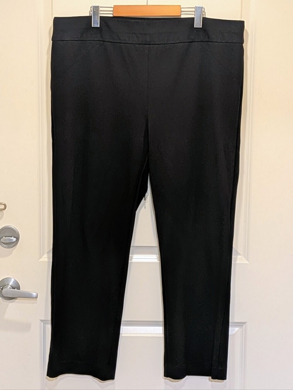 EUC Penningtons 2XP Viscose Blend Black Stretch Slacks